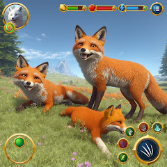 Virtual Arctic Fox Family Sim icon