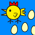 красочные счастливые яйца Mod