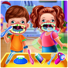 Twins Baby Dental Care Games Mod