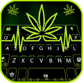 Green Weed Line Keyboard Backg APK