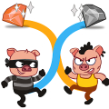 Piggy thief: Draw to steal APK