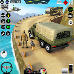 US Military Truck Driving Game Mod