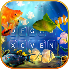3D Live Fish Keyboard Theme Mod