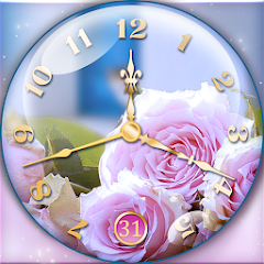 Rose Clock Live Wallpaper Mod Apk