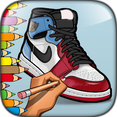 Sneakers Jordan Coloring Pages Mod Apk