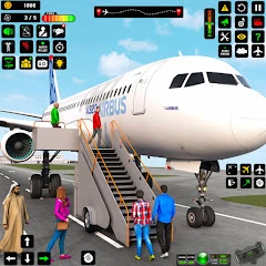 piloto simulador voo jogo 3d Mod Apk [Free purchase][Mod speed]