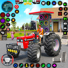 Tractor Game 3d Indian Farming icon