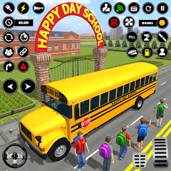 School Bus Coach Driver Games Mod Apk