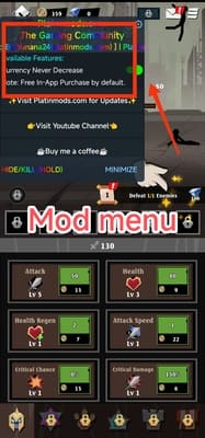 Epic Stickman: Idle RPG War мод