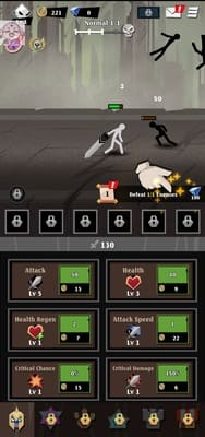 Epic Stickman: Idle RPG War мод