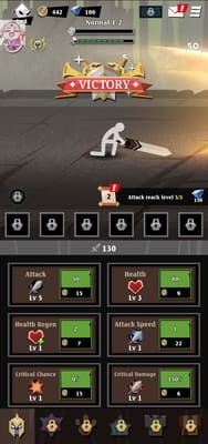 Epic Stickman: Idle RPG War мод