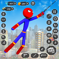 Stick Rope Hero Superhero Game Mod Apk