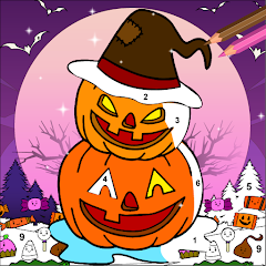 Halloween Color by Number Book Mod Apk