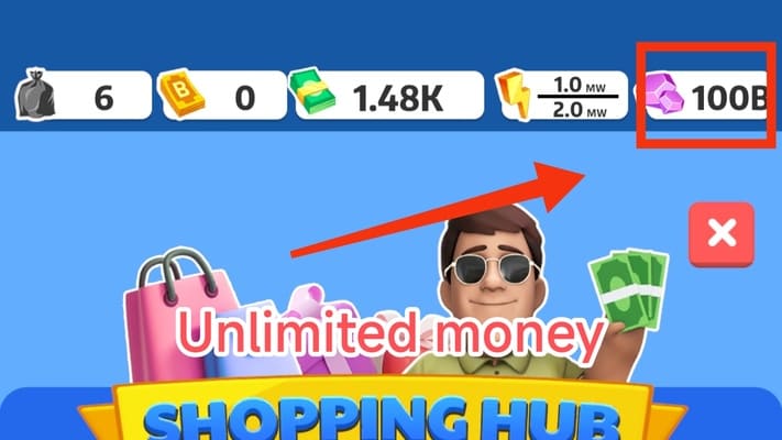 Inactive de Trash Tycoon MOD APK Review And Video Guide for Android Banner