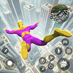 Super Rope Hero: Flying City Mod Apk