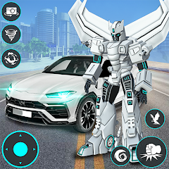 Police Eagle Robot Car Game 3d Mod Apk