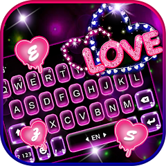 Neon Love Theme Mod Apk