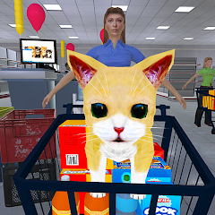 Cute Kitten Games: SuperMarket Mod Apk