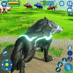 Virtual Wild Wolf Family Sim Mod Apk