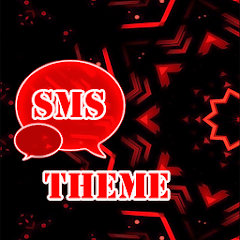 Red Black GO SMS Theme Mod