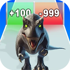 Dinosaur Battle: Merge & Fight Mod Apk 3.0 [ازالة الاعلانات][المال غير محدود]