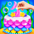 Mermaid Glitter Cake Maker APK