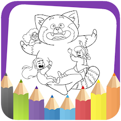 Turning Red coloring book game Mod