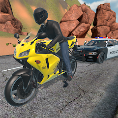 Motorcycle Driving: Cop Chase Mod