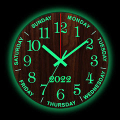 Dark Clock On Screen Live Wall Mod