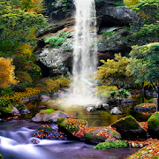 3D Autumn Waterfall Wallpaper Mod