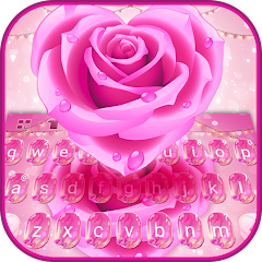 Pink Rose Keyboard Theme Mod