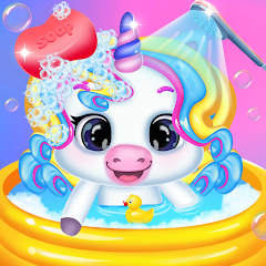 my unicorn care salon game icon