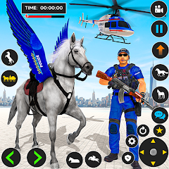 Flying Horse Police Chase Sim Mod