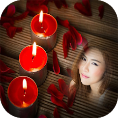 candle flame light photo frame Mod