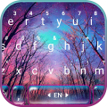 Starry Night Tree Keyboard The APK