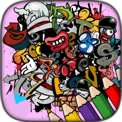 Graffiti Coloring Page Mod