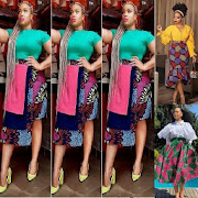 Ankara Short Skirt and Blouse Mod