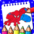 Super Hero Coloring book Game Mod