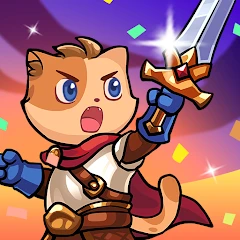 Idle Cat Battle Мод Apk 72 [разблокирована][God Mode][High Damage][Убрать рекламу]