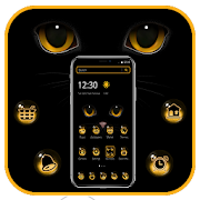 Evil Black Cat Face Emoji Theme Mod