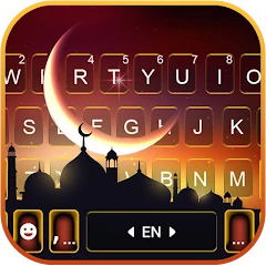 الكيبورد Islamic Moon Night Mod Apk [Free purchase][Mod speed]