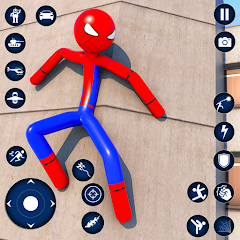 Spider Game-Stickman Rope Hero Mod Apk