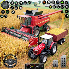 Real Farm Tractor Trailer Game Mod Apk