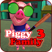 Piggy Family 3 : Scary Neighbor Obby House Escape Mod