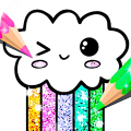 Kawaii Coloring Book Glitter Mod