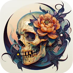 Dark Skeleton Color by number Mod Apk [Remove ads][Mod speed]
