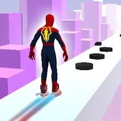 SuperHeroes Skates: Sky Roller Mod Apk [Бесплатная покупка][Мод на скорость]
