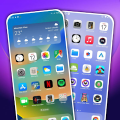 iOS 17 Launcher and Wallpapers Mod