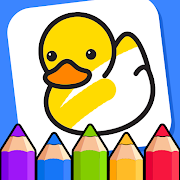 Baby Coloring games for kids with Glow Doodle Мод APK