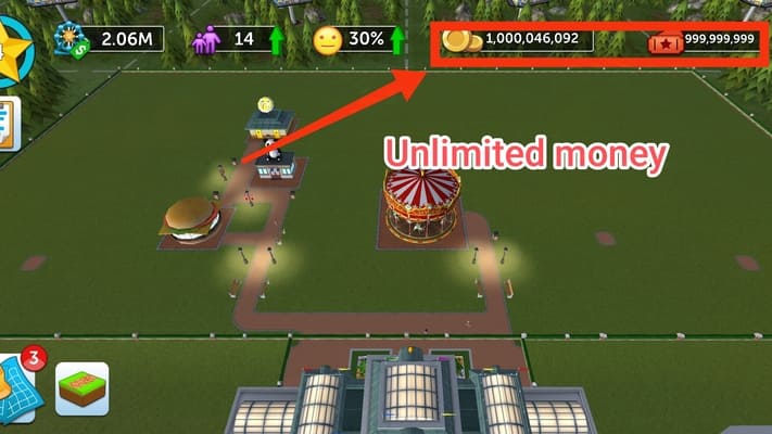 RollerCoaster Tycoon Touch MOD APK Review And Video Guide for Android Banner